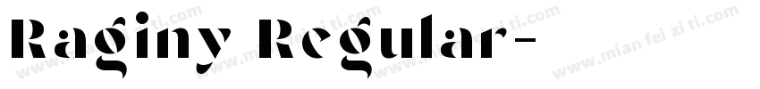 Raginy Regular字体转换